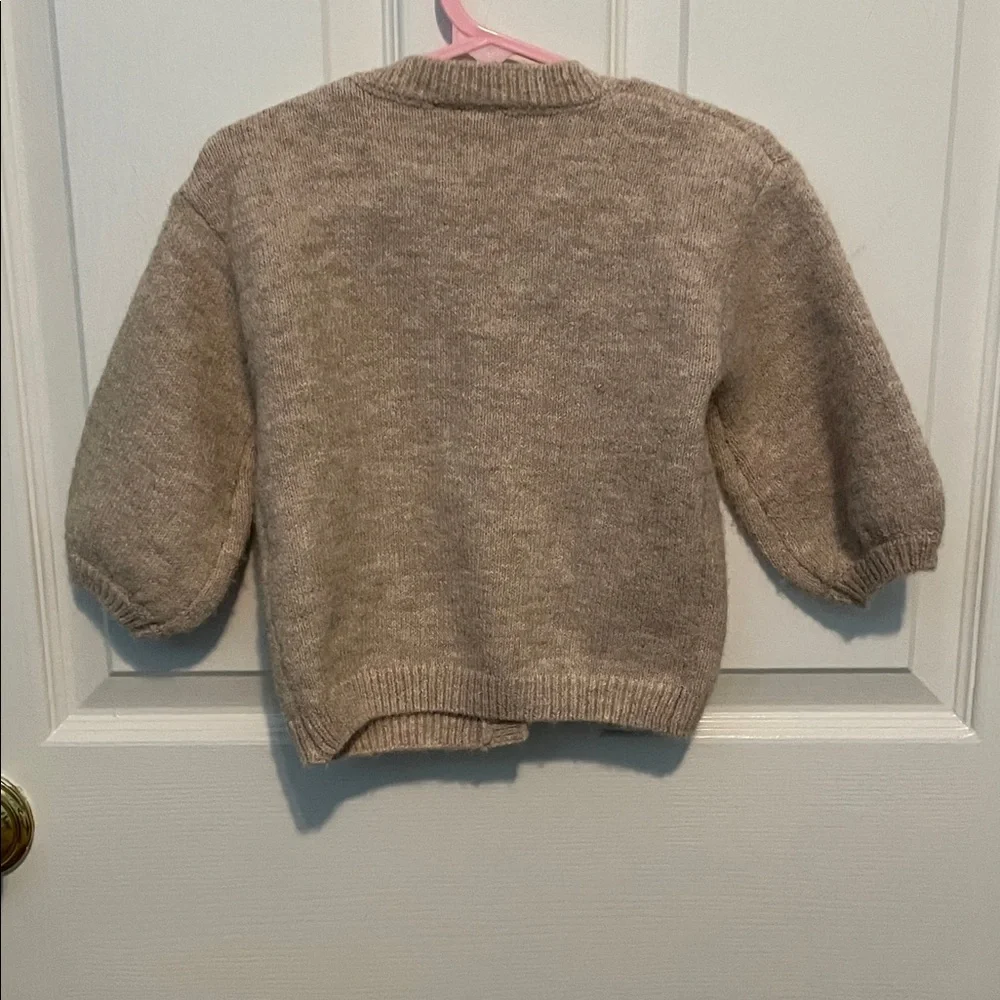 Cozy Beige Cardigan with Heart Pockets